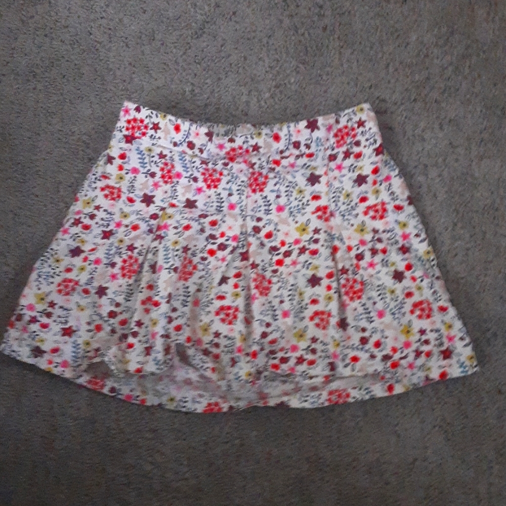 Flower short skirt